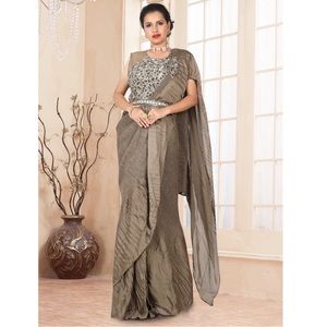 Carmel Brown Saree